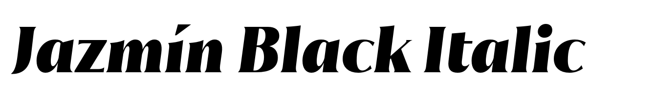 Jazmín Black Italic